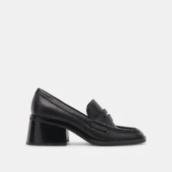 Dolce Vita TALIE LOAFERS ONYX EMBOSSED LEATHER