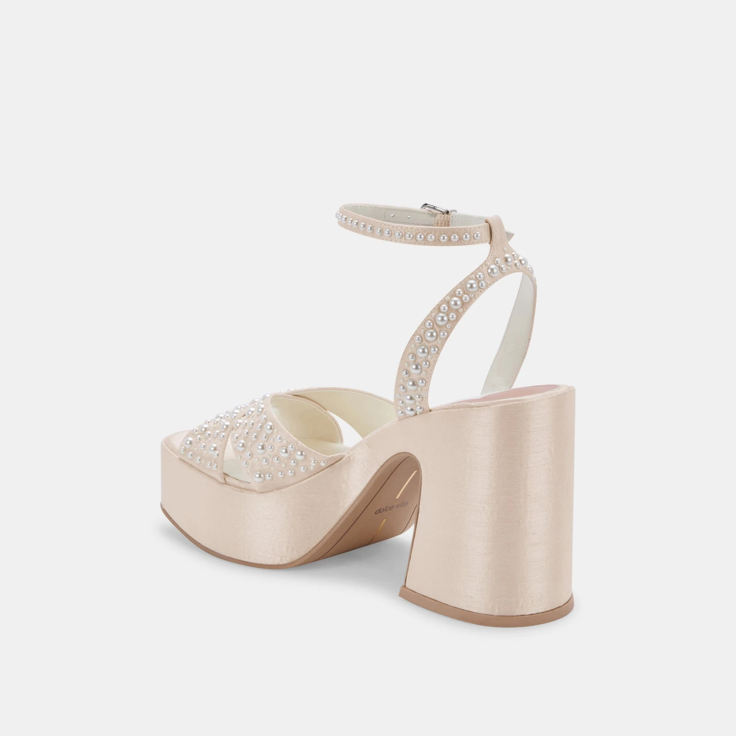 WESSI PEARL HEELS VANILLA PEARLS - Image 6