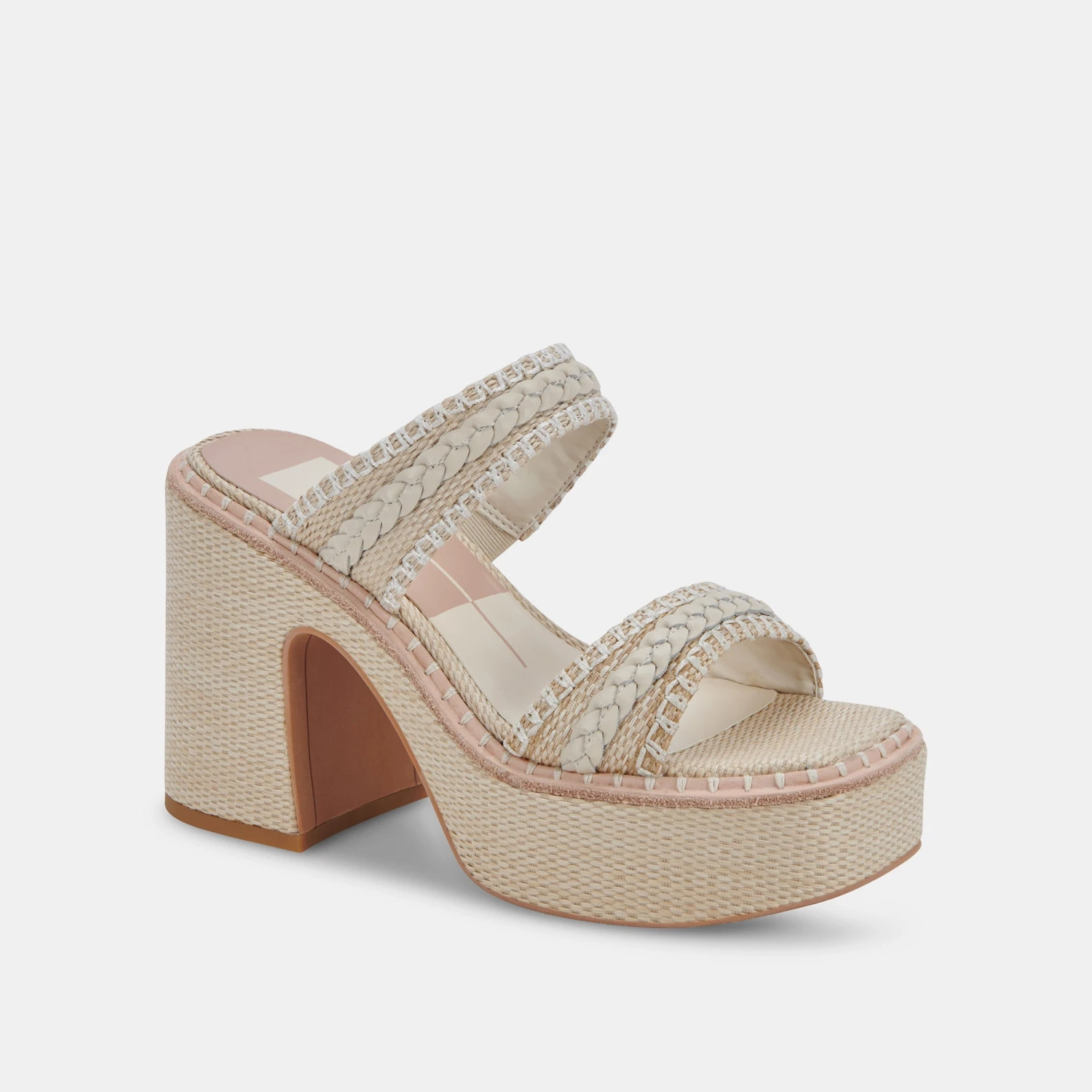 WHIM HEELS OATMEAL RAFFIA - Image 2