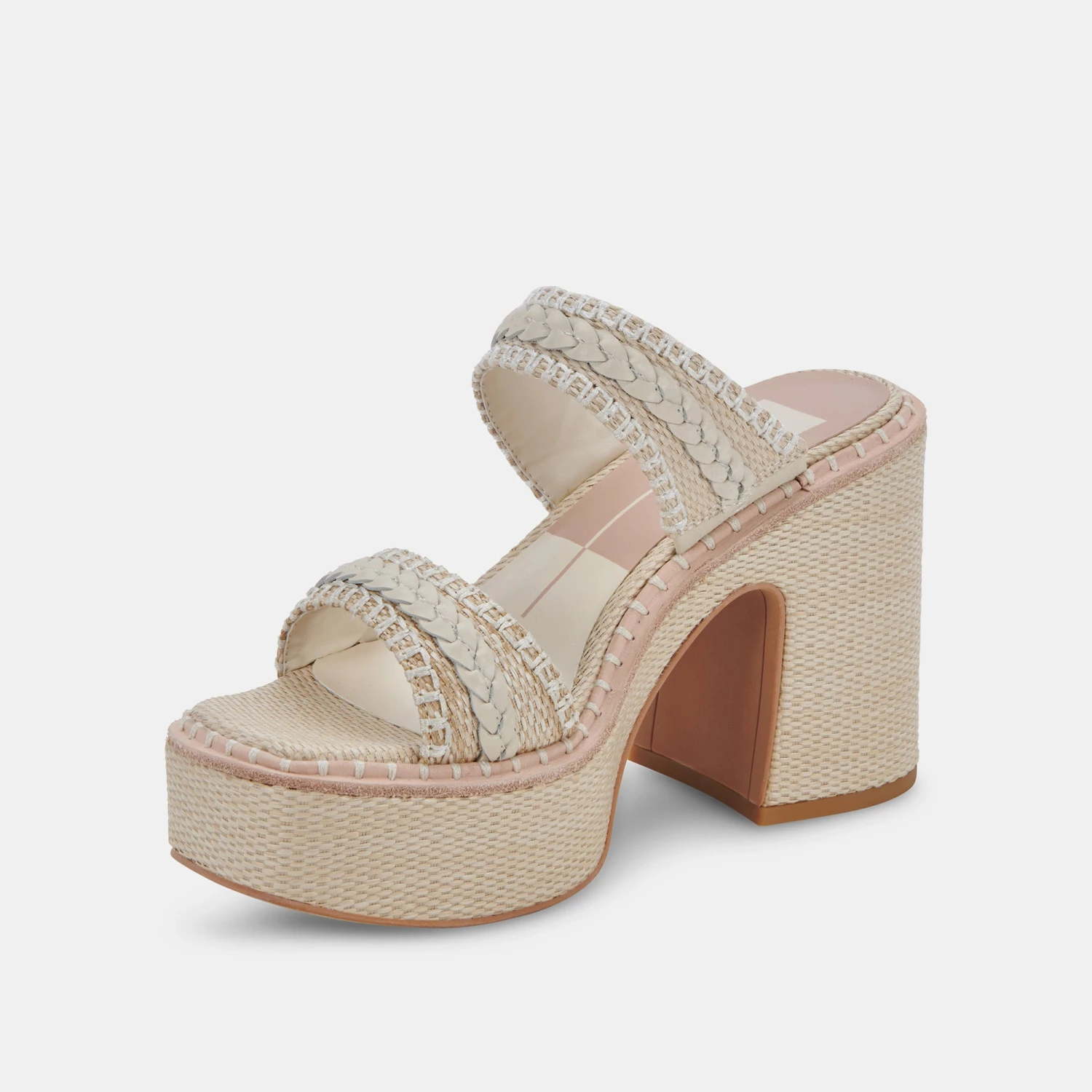 WHIM HEELS OATMEAL RAFFIA - Image 4