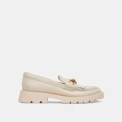 Dolce Vita ERNA WIDE FLATS IVORY LEATHER