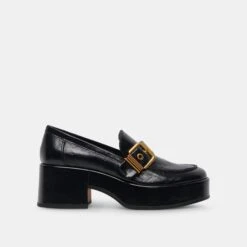 Dolce Vita YONDER LOAFERS MIDNIGHT CRINKLE PATENT