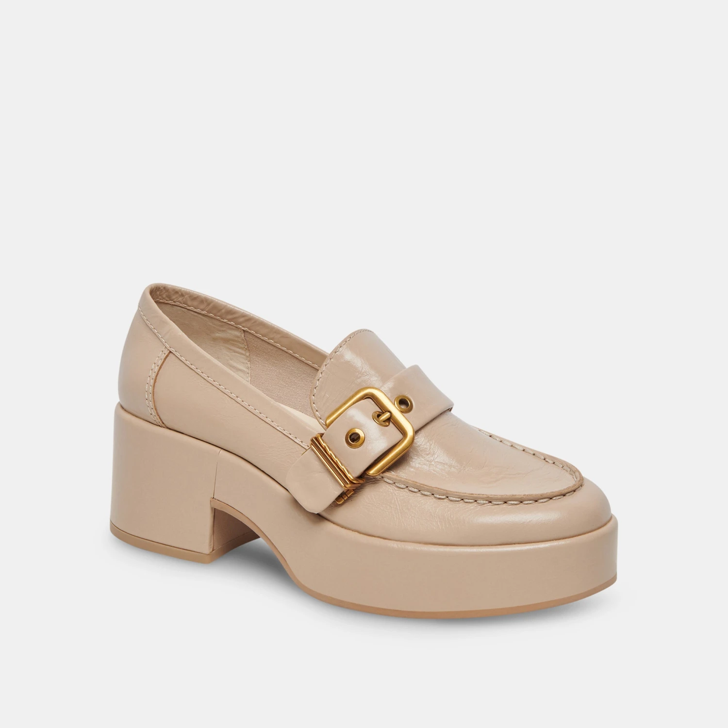Dolce Vita YONDER LOAFERS SESAME CRINKLE PATENT - Image 2