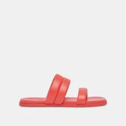 ADORE SANDALS RED LEATHER