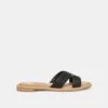 ATOMIC SANDALS BLACK RAFFIA