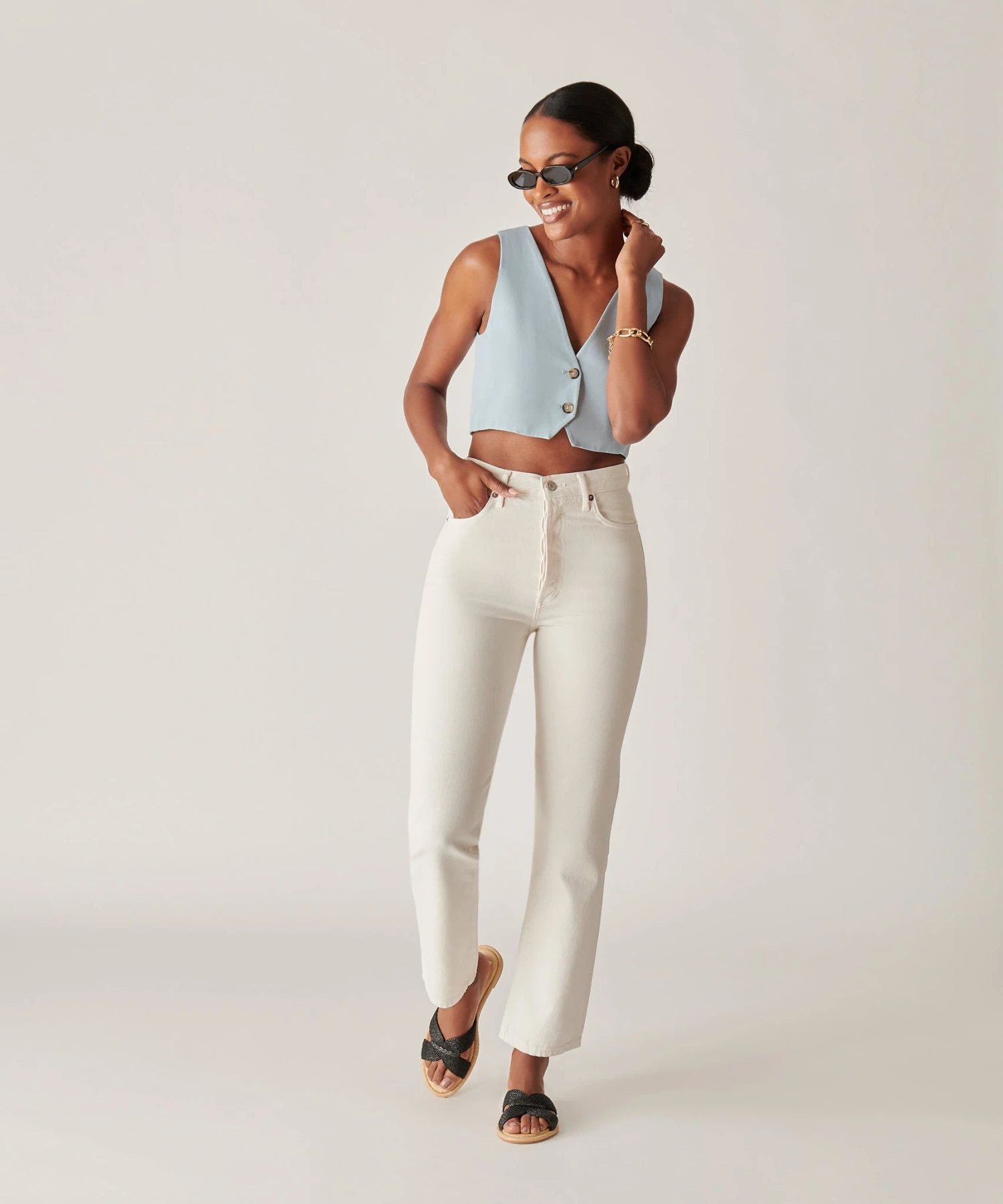 ATOMIC SANDALS BLACK RAFFIA - Image 2