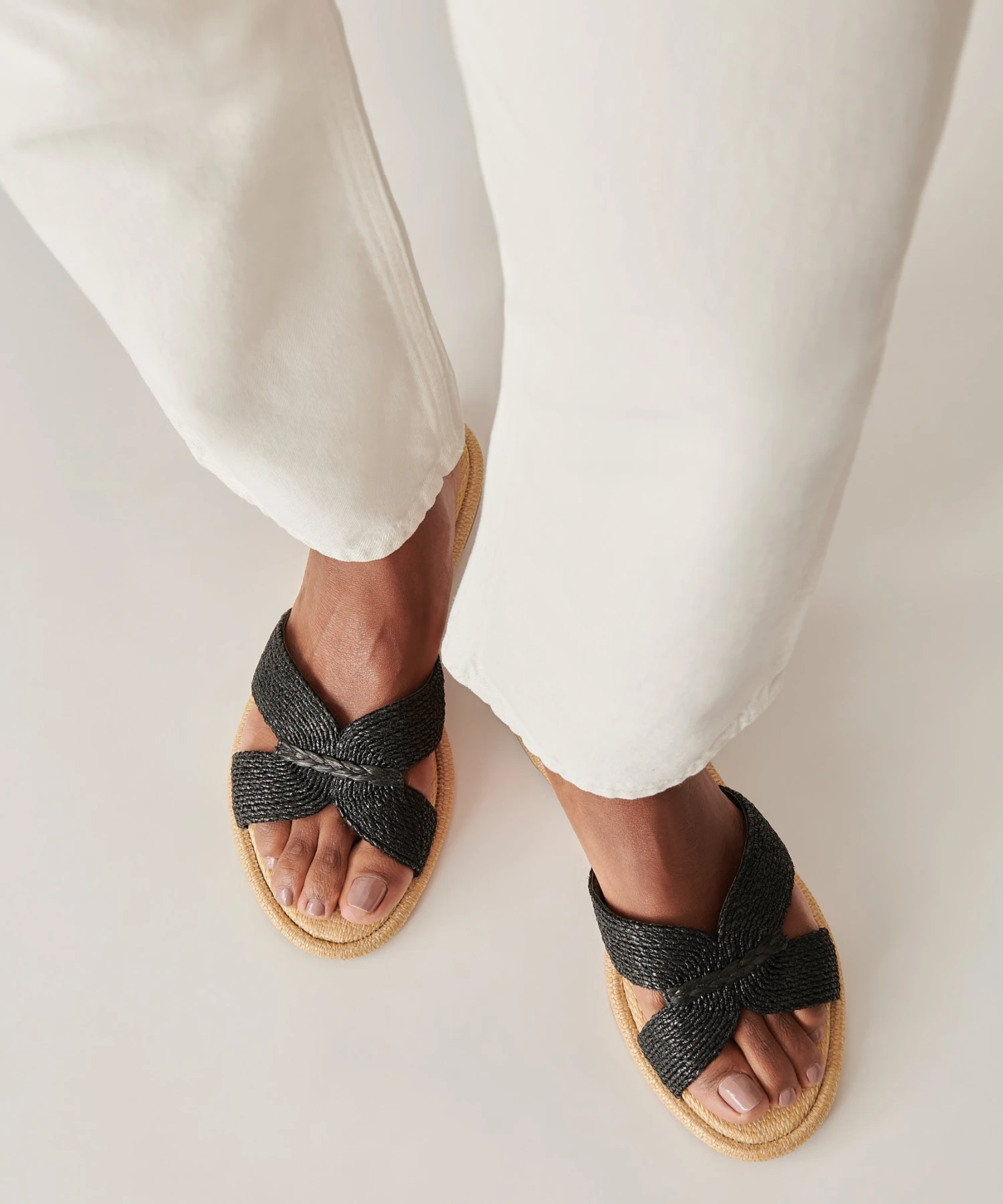 ATOMIC SANDALS BLACK RAFFIA - Image 8