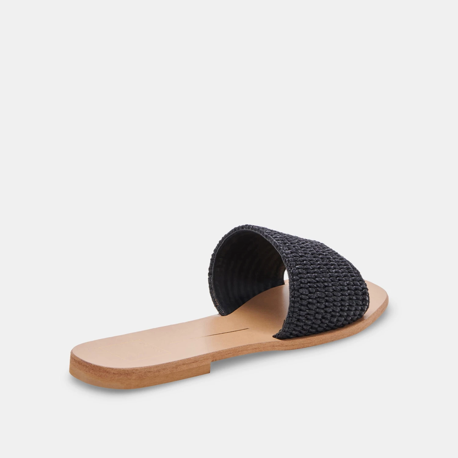 BELLE SANDALS BLACK RAFFIA - Image 3