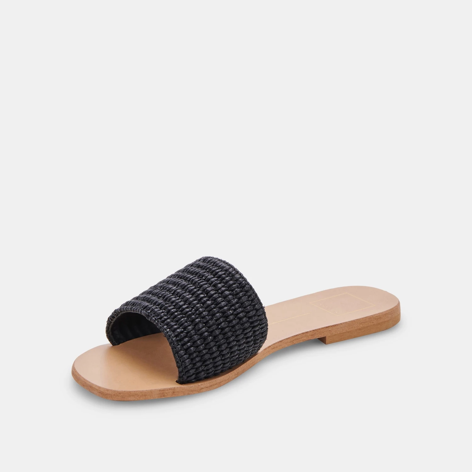 BELLE SANDALS BLACK RAFFIA - Image 4