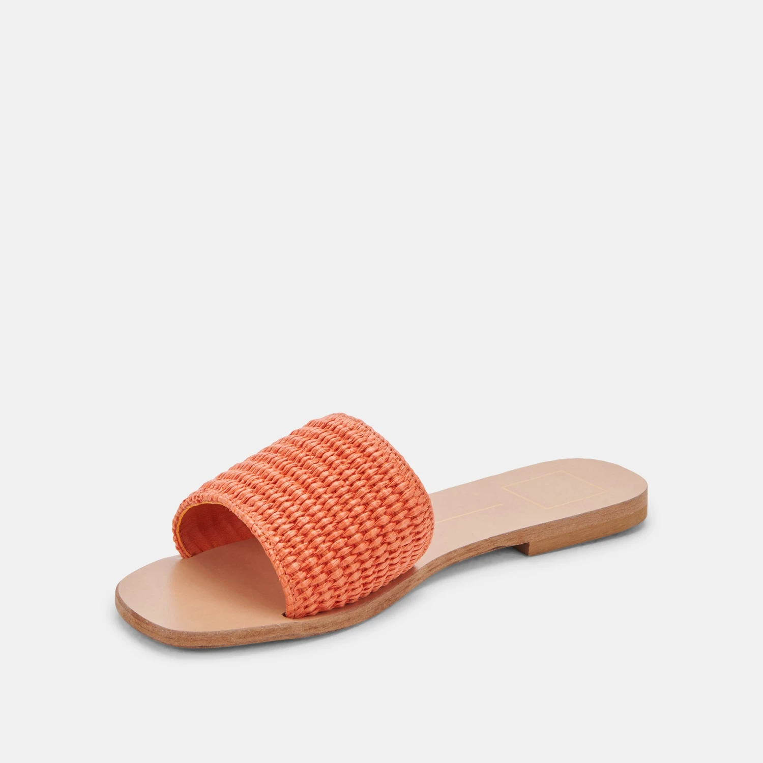 BELLE SANDALS ORANGE RAFFIA - Image 4