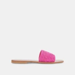BELLE SANDALS ORCHID RAFFIA