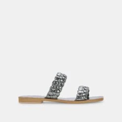 INDY SANDALS GRAPHITE METALLIC STELLA