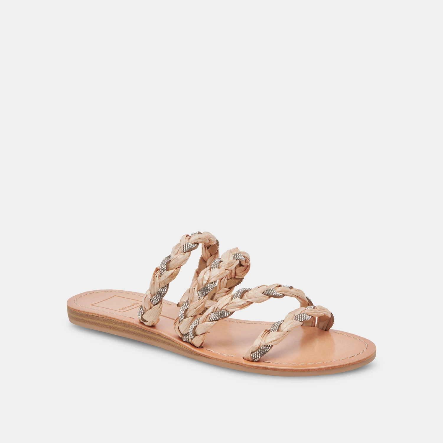 KHLOE SANDALS NATURAL RHINESTONE - Image 3
