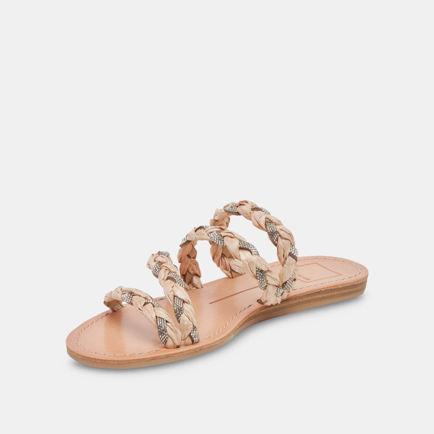 KHLOE SANDALS NATURAL RHINESTONE - Image 5