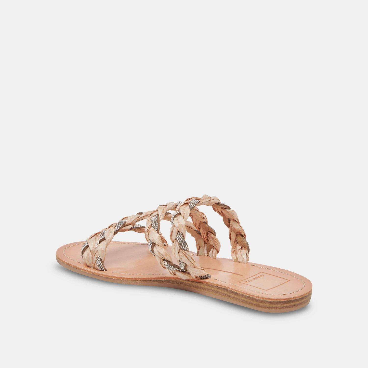 KHLOE SANDALS NATURAL RHINESTONE - Image 6