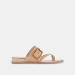 PERRIS SANDALS NATURAL RAFFIA