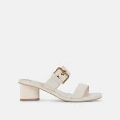 RIVA SANDALS IVORY LEATHER
