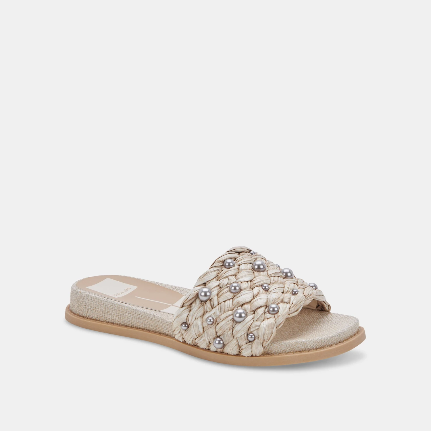 GRAZIE PEARL SANDALS OATMEAL RAFFIA - Image 3