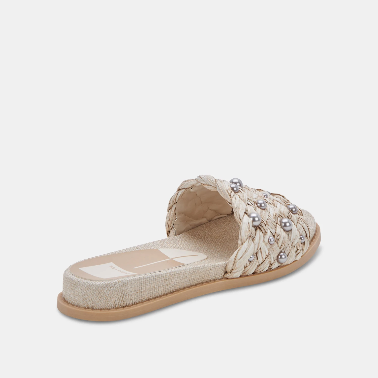 GRAZIE PEARL SANDALS OATMEAL RAFFIA - Image 5
