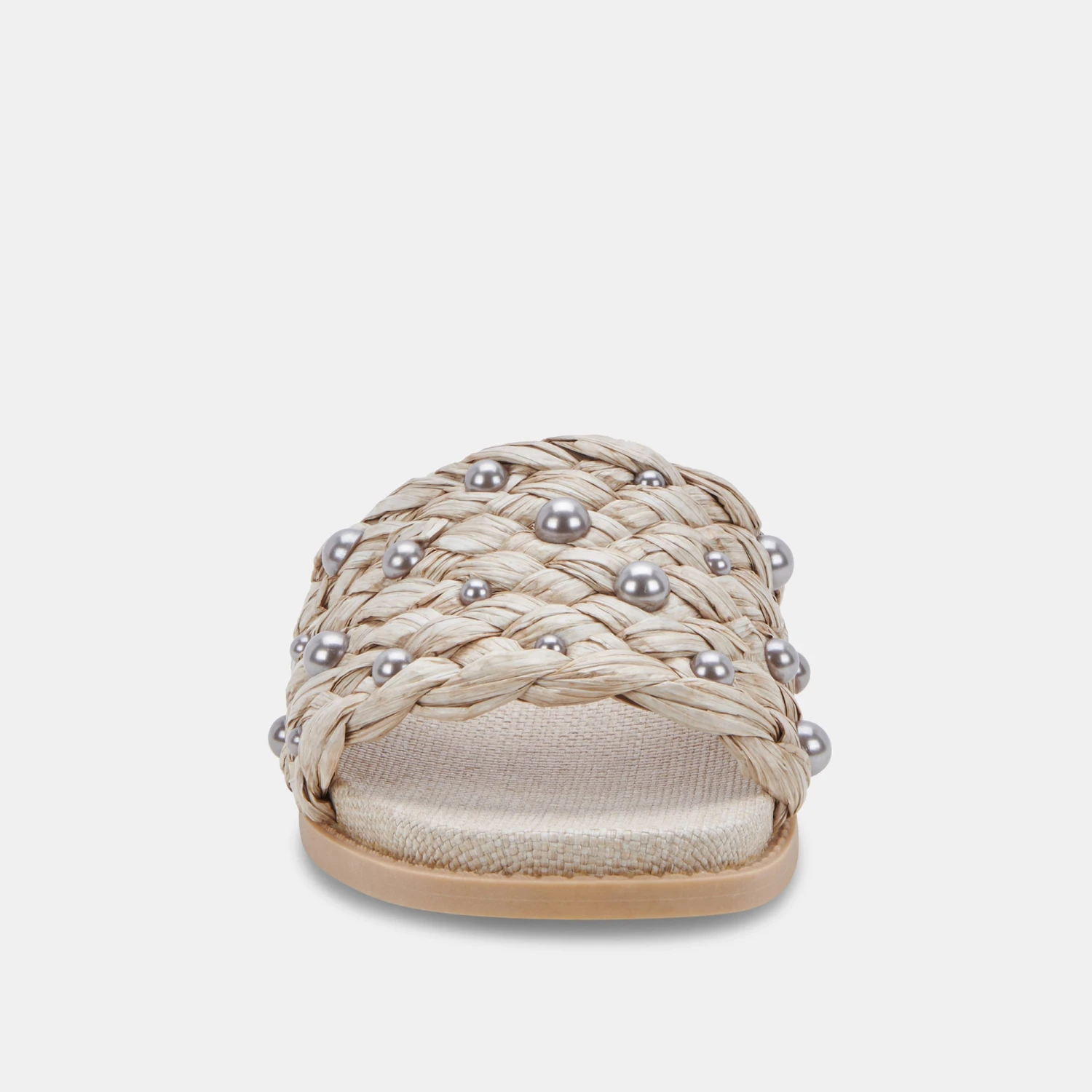 GRAZIE PEARL SANDALS OATMEAL RAFFIA - Image 8