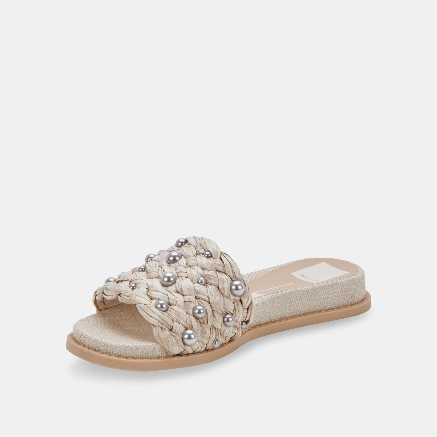 GRAZIE PEARL SANDALS OATMEAL RAFFIA - Image 6