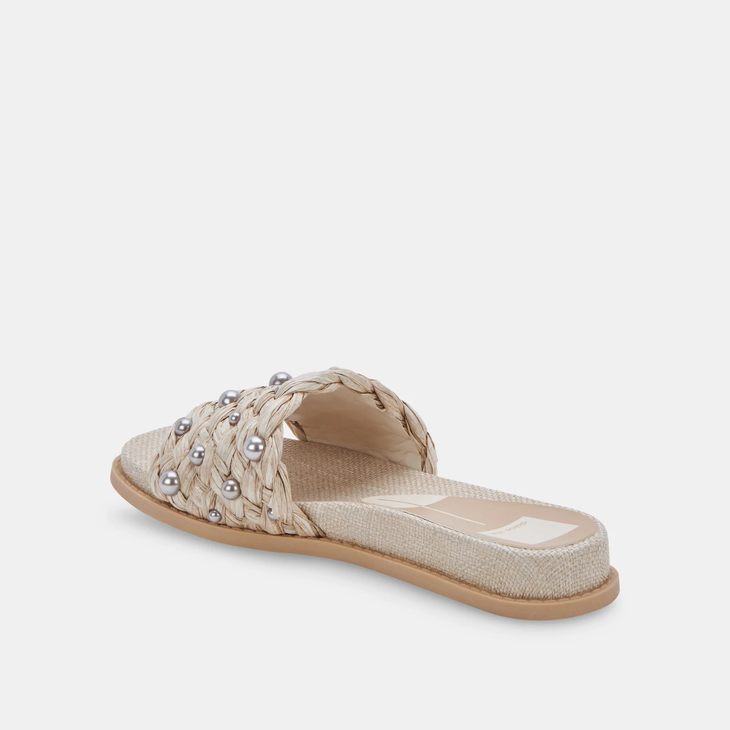 GRAZIE PEARL SANDALS OATMEAL RAFFIA - Image 7