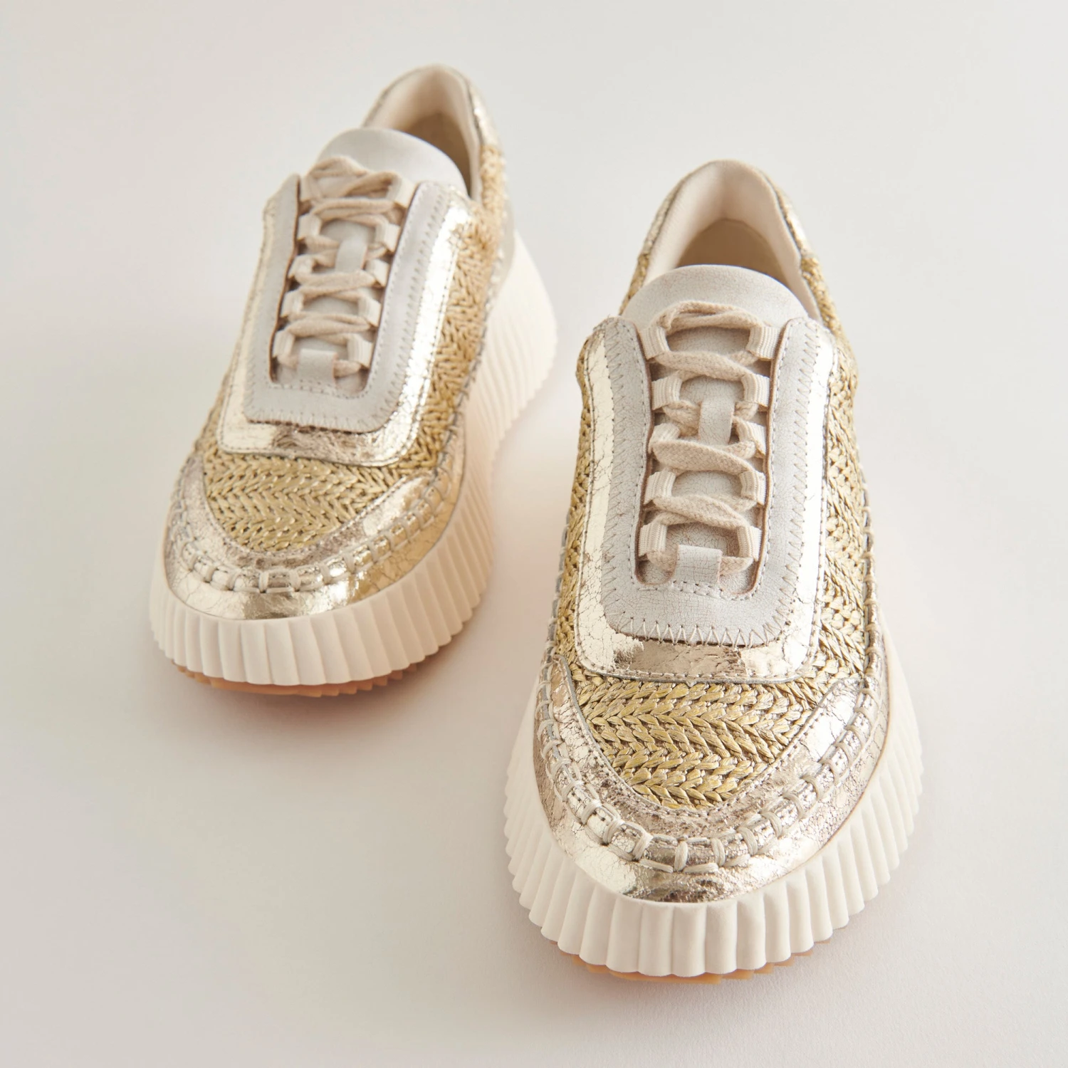 Dolce Vita DOLEN SNEAKERS GOLD KNIT - Image 7