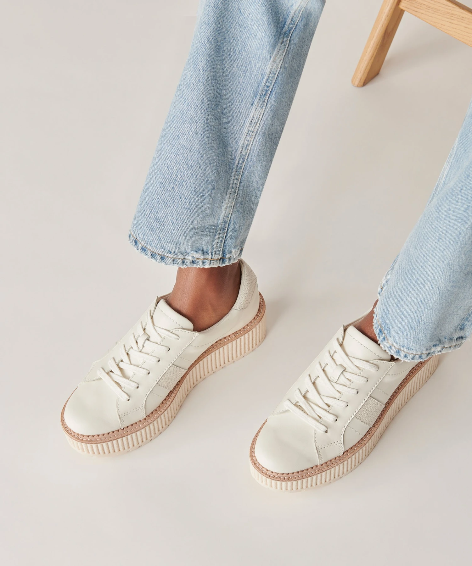 TIGER SNEAKERS WHITE LEATHER - Image 12