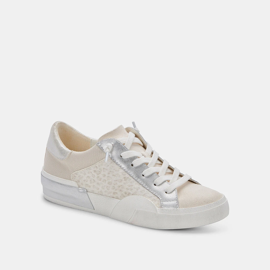 ZINA SNEAKERS CREAM LEOPARD PRINT SUEDE - Image 2