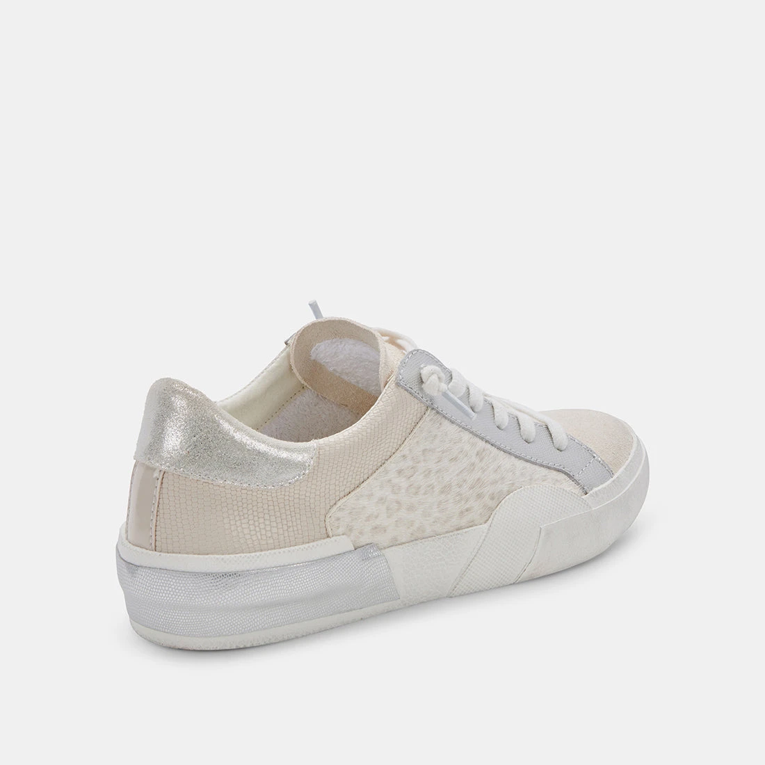 ZINA SNEAKERS CREAM LEOPARD PRINT SUEDE - Image 3