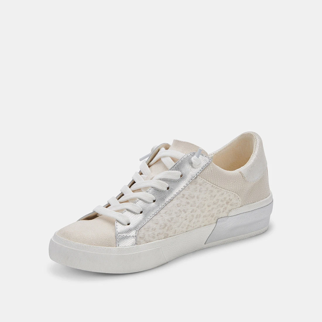 ZINA SNEAKERS CREAM LEOPARD PRINT SUEDE - Image 4