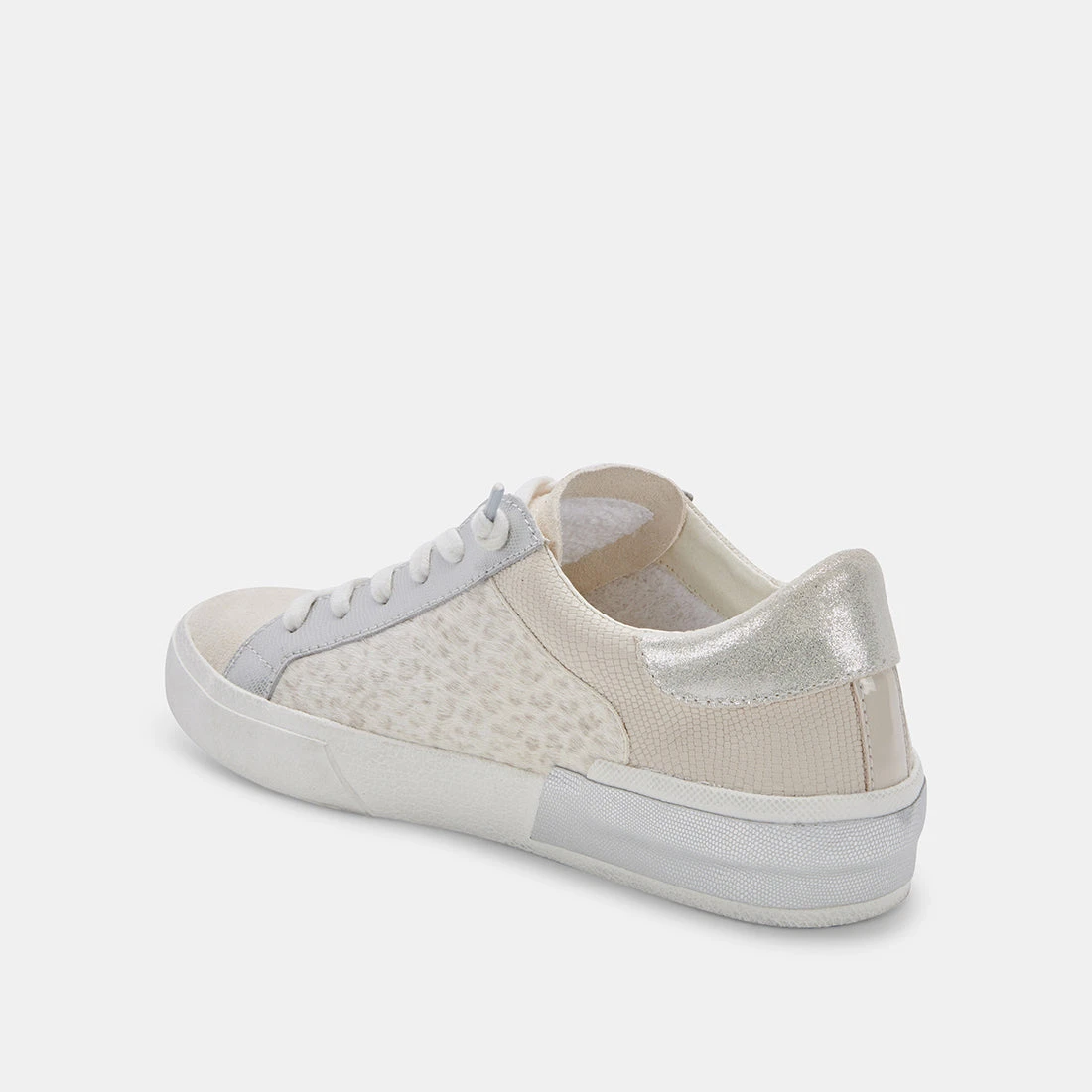 ZINA SNEAKERS CREAM LEOPARD PRINT SUEDE - Image 5