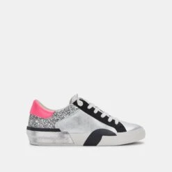 ZINA SNEAKERS DK SILVER LEATHER