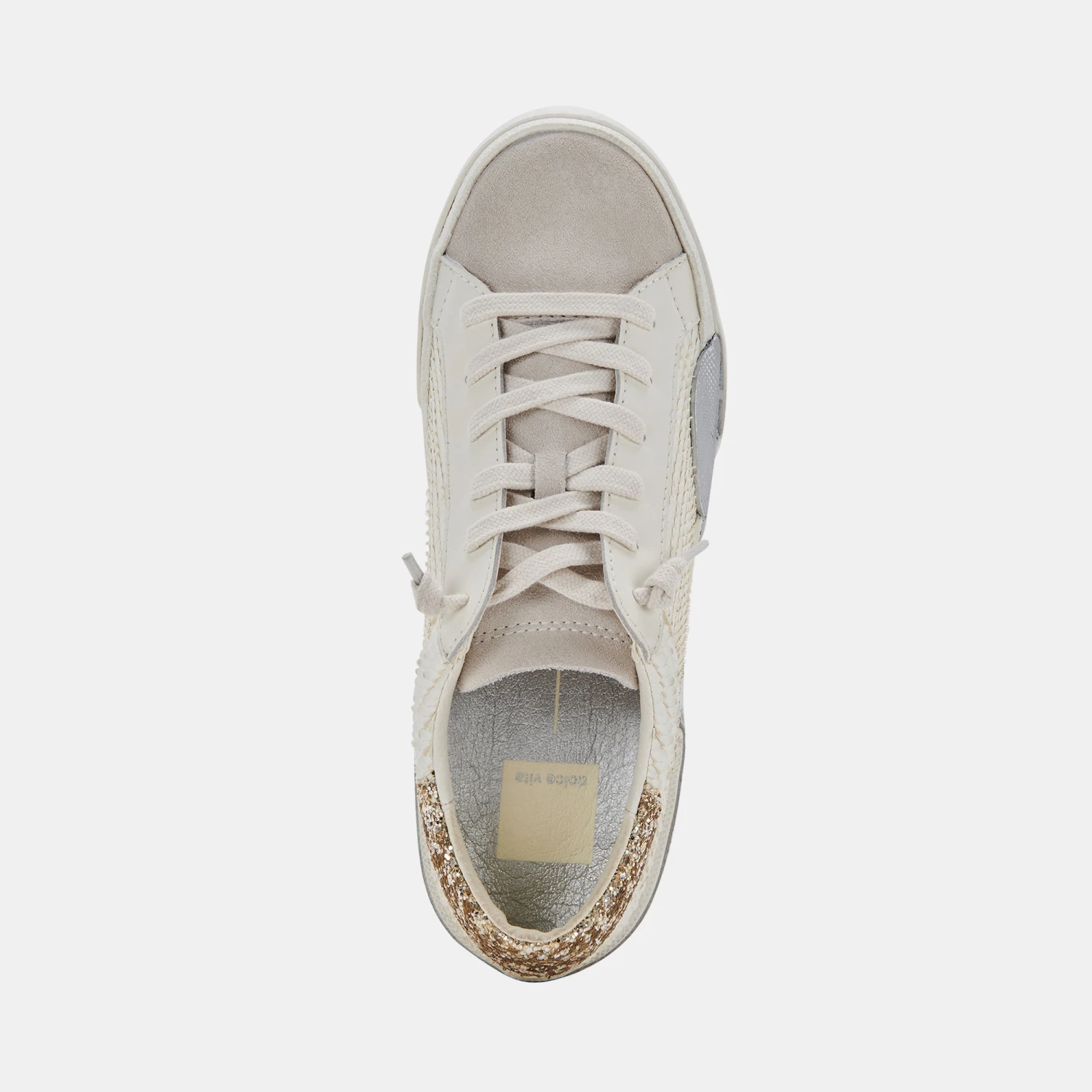 ZINA SNEAKERS OFF WHITE EMBOSSED LEATHER - Image 8
