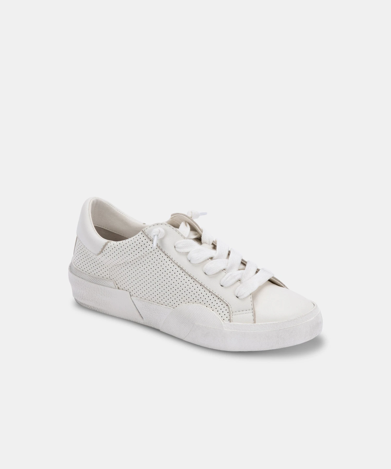 ZINA SNEAKERS WHITE PERFORATED LEATHER - Image 3