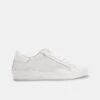 ZINA SNEAKERS WHITE PERFORATED LEATHER