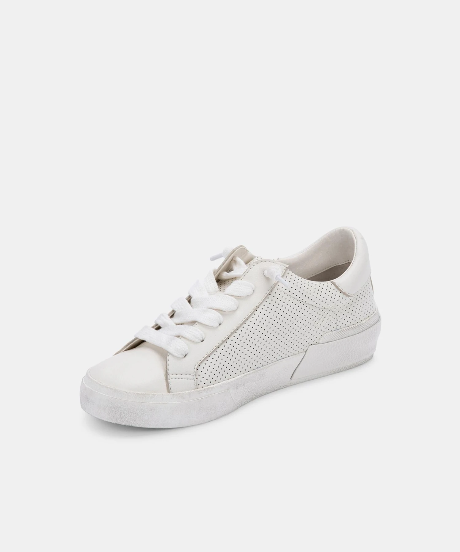 ZINA SNEAKERS WHITE PERFORATED LEATHER - Image 8