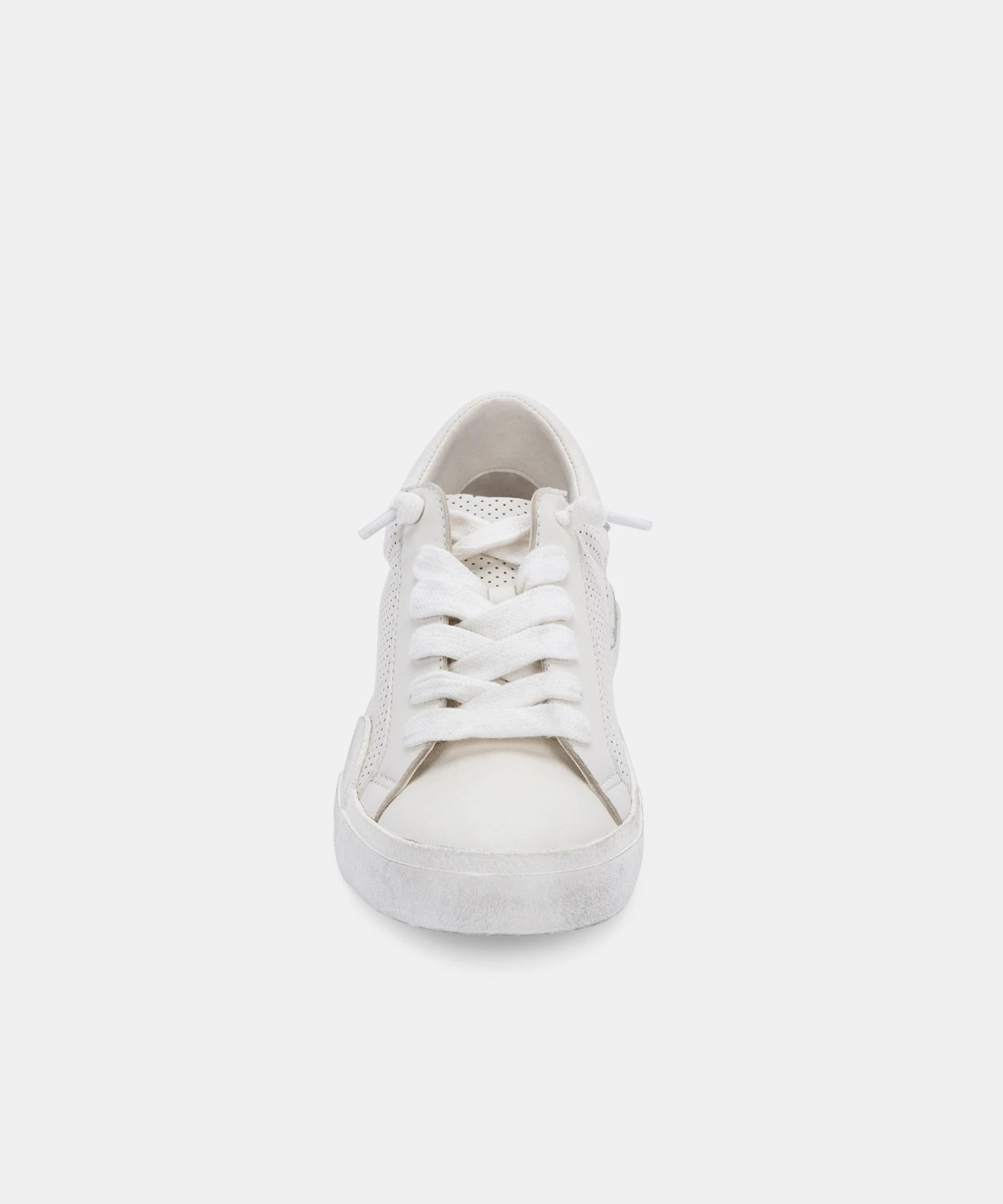 ZINA SNEAKERS WHITE PERFORATED LEATHER - Image 9