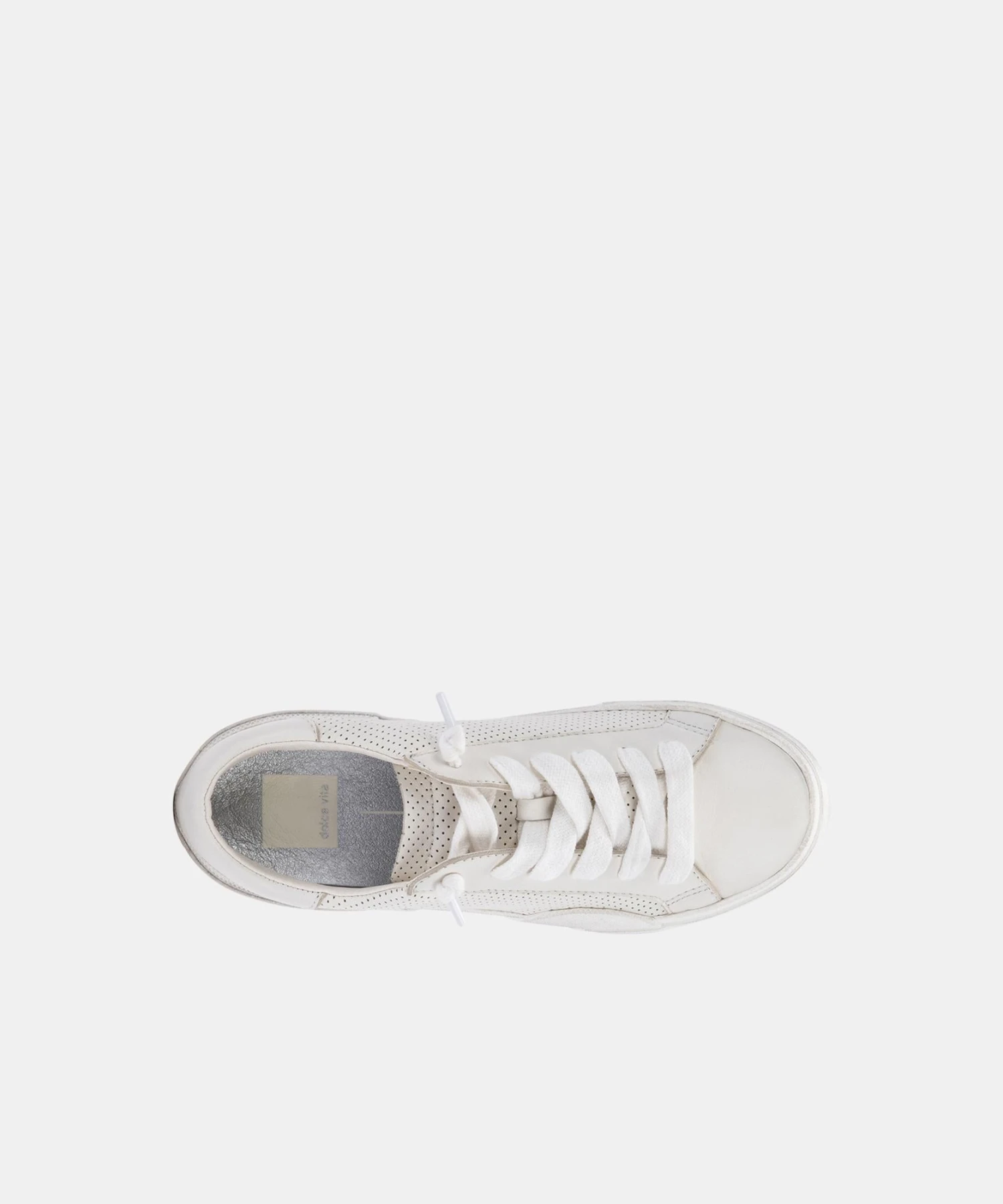 ZINA SNEAKERS WHITE PERFORATED LEATHER - Image 10