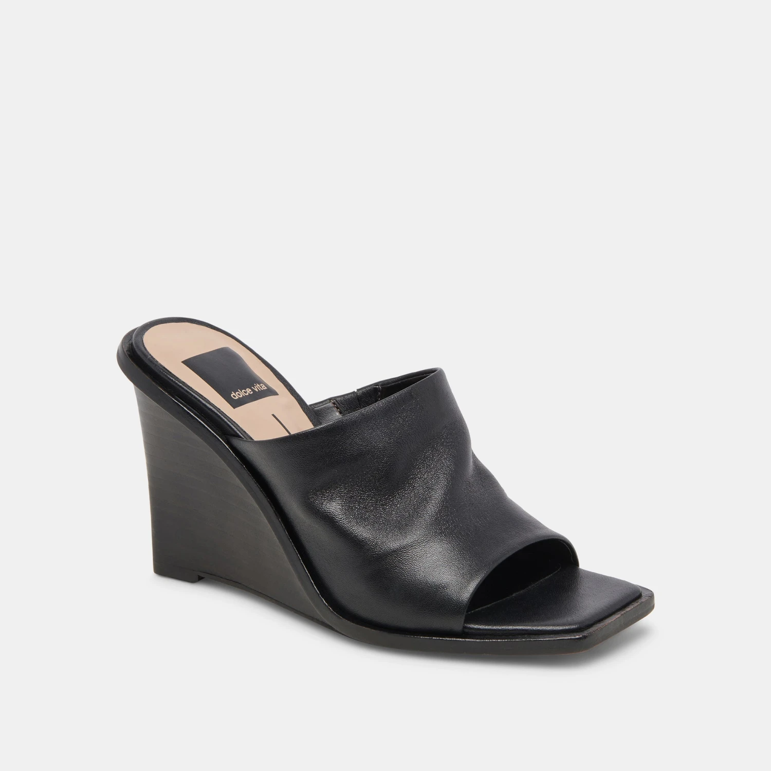 Dolce Vita GILDED WEDGES BLACK LEATHER - Image 2