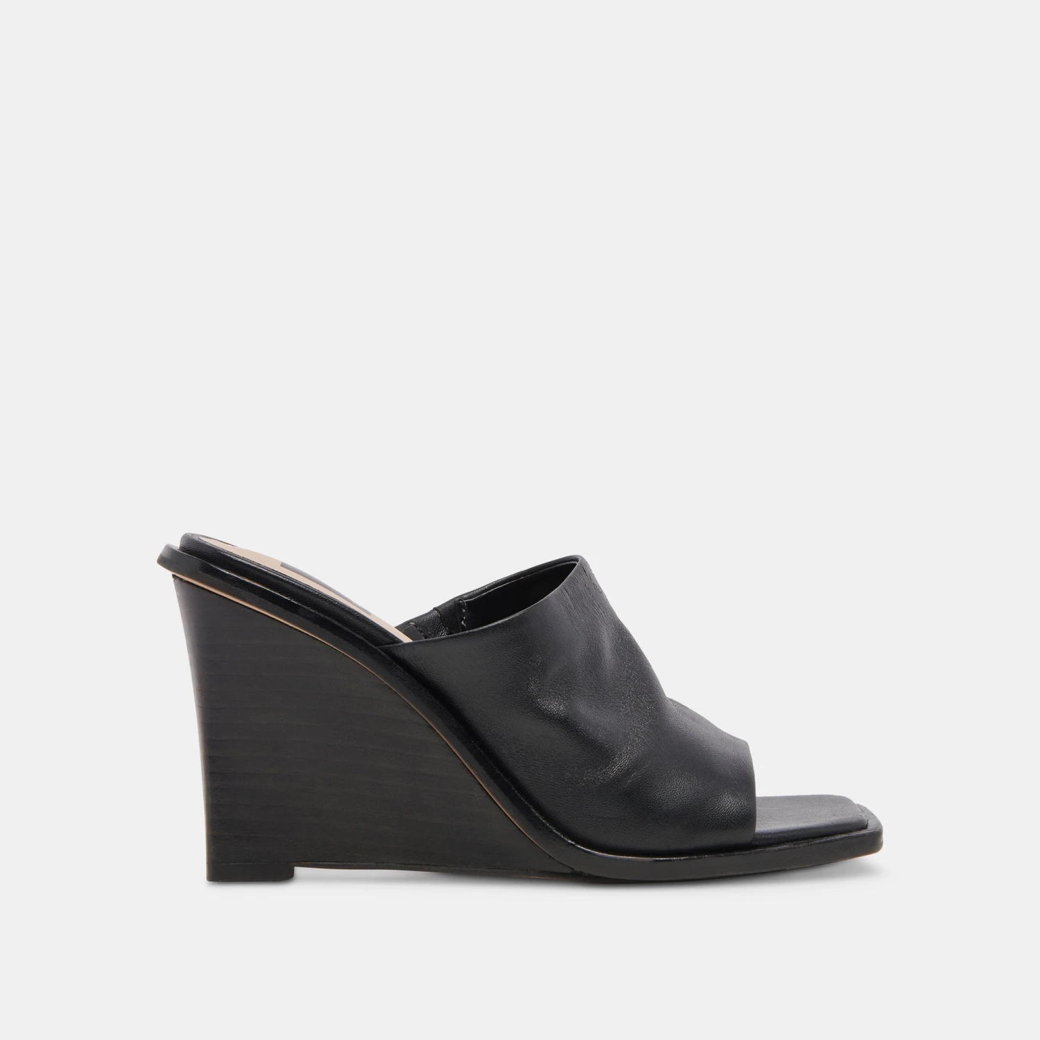 Dolce Vita GILDED WEDGES BLACK LEATHER