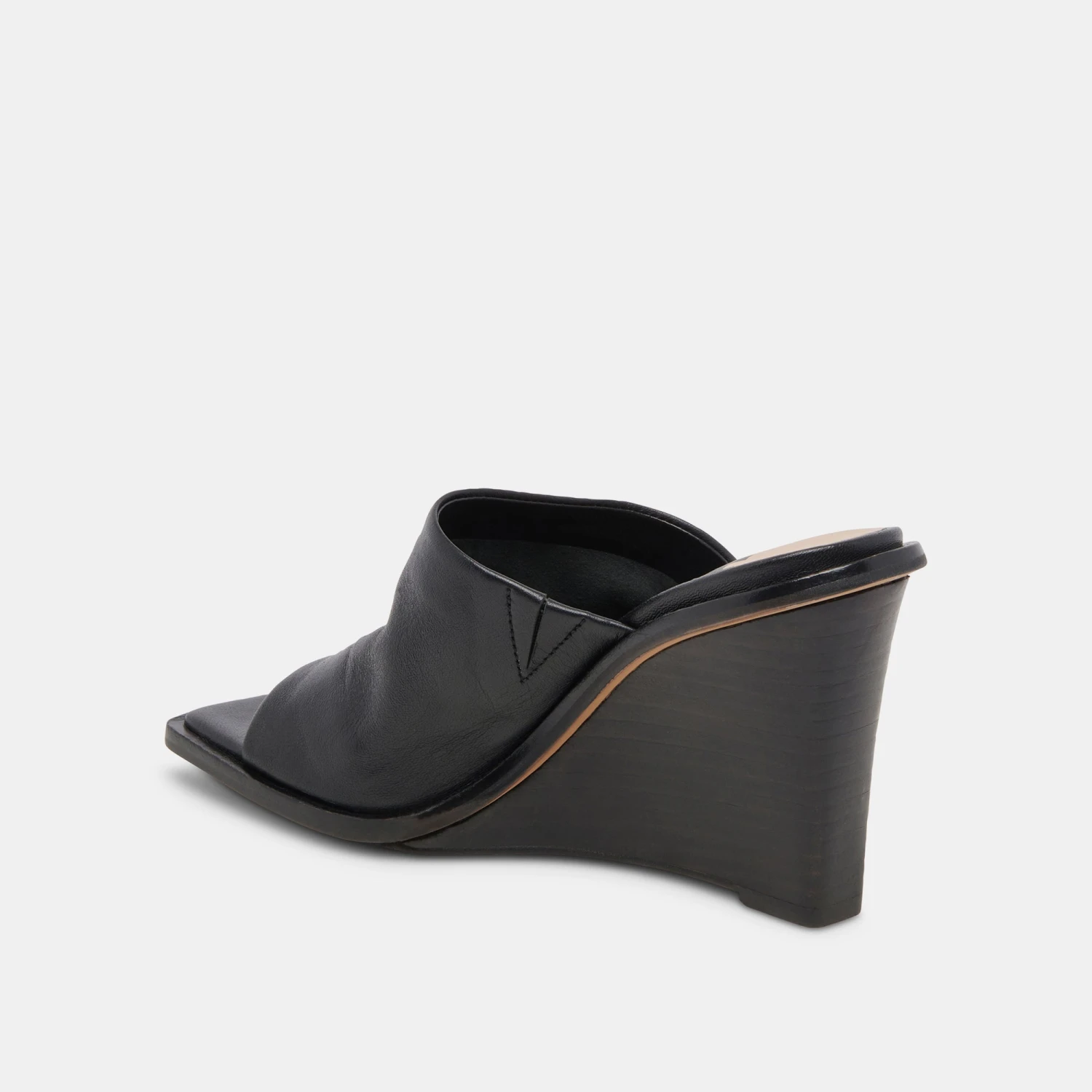 Dolce Vita GILDED WEDGES BLACK LEATHER - Image 5