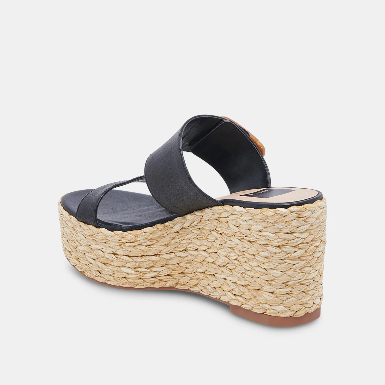 THORIN WEDGES BLACK LEATHER - Image 5