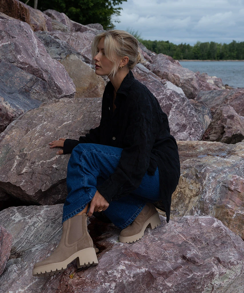 HAWK H20 WIDE BOOTIES MUSHROOM SUEDE - Image 7