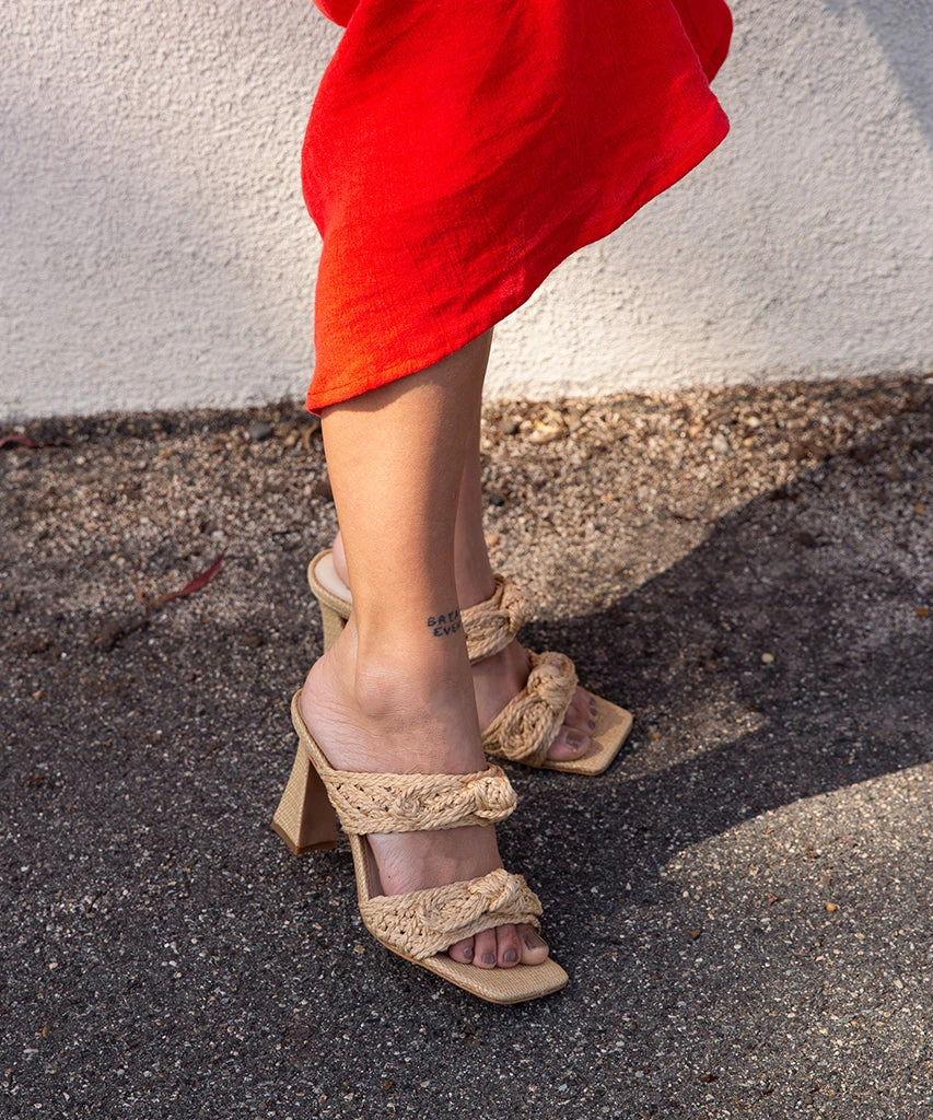 Dolce Vita NIYAH HEELS LT NATURAL RAFFIA - Image 2