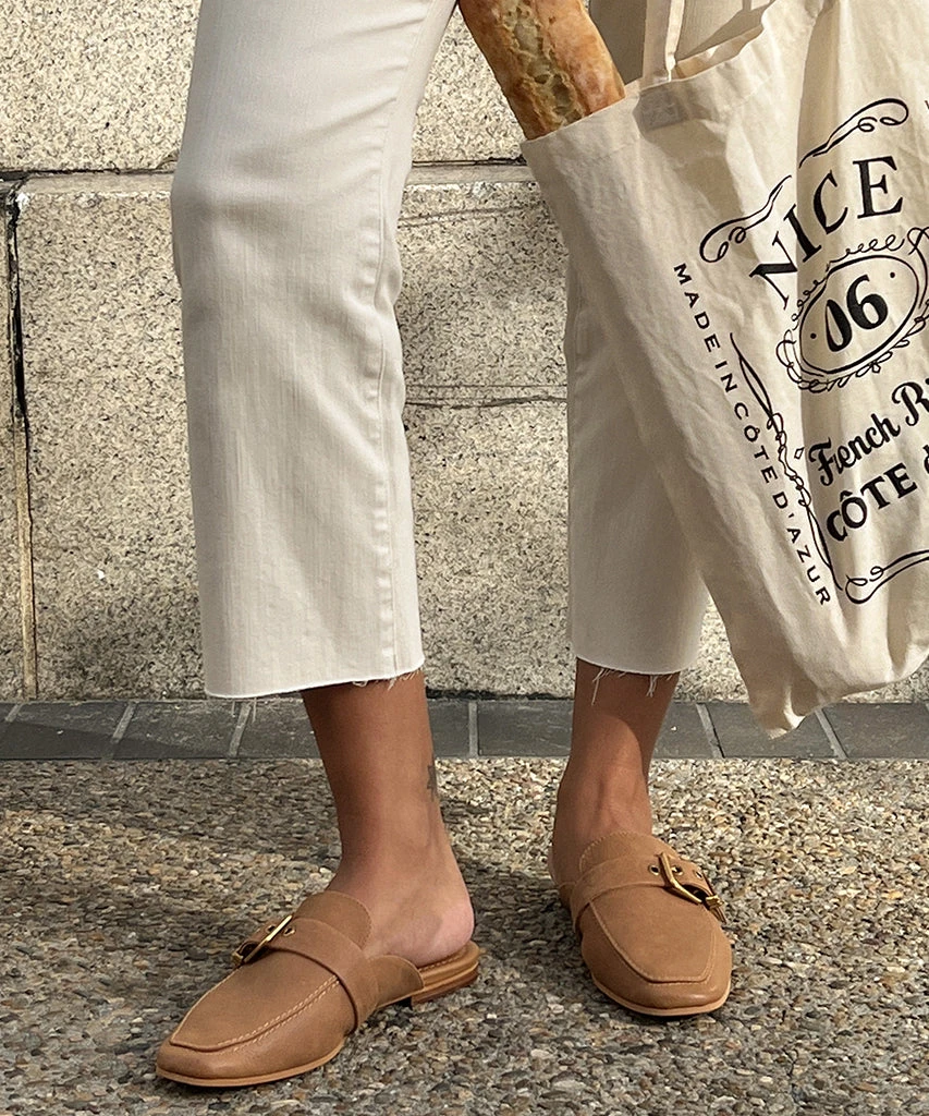 SANTEL FLATS BROWN LEATHER - Image 2